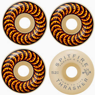 Spitfire X Thrasher Formula Four Classic Flame 52mm 99d