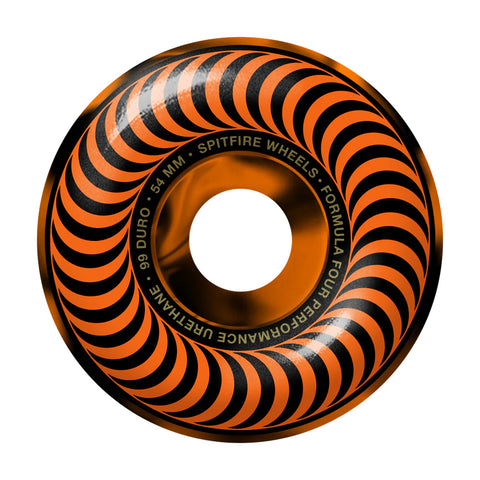 Spitfire F4 classic black orange swirl 54mm