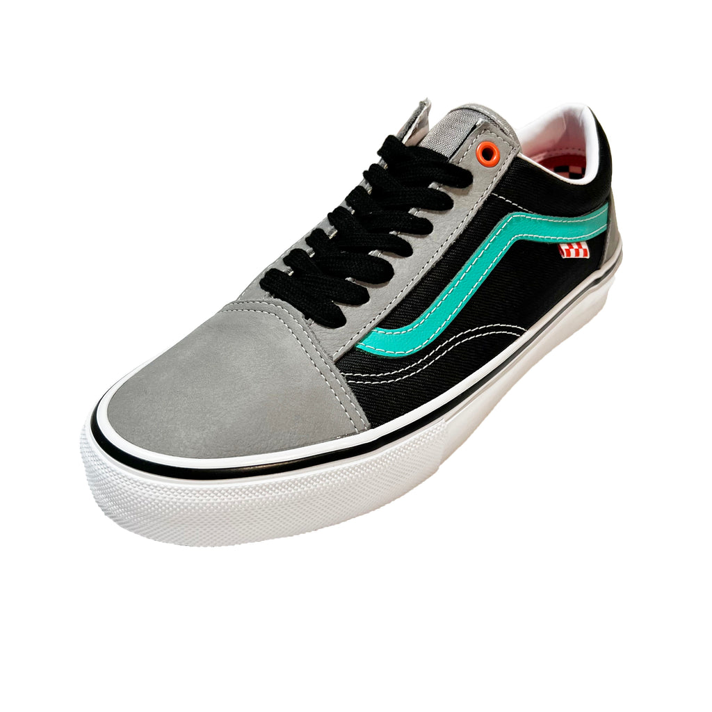 Vans Lucid Skate Old Skool Shoes Black Grey Atlantis